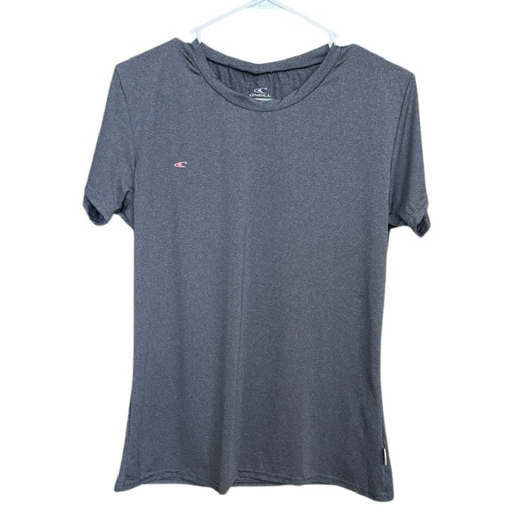 O’Neill Women’s Slim Fit Active T-Shirt Gray XL Stretch Surf Rashguard Top